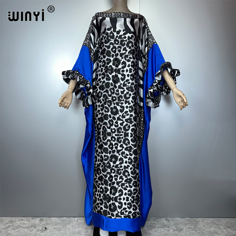 Summer Clothing Holiday - WINYI sommer Leopard print abendkleid abaya