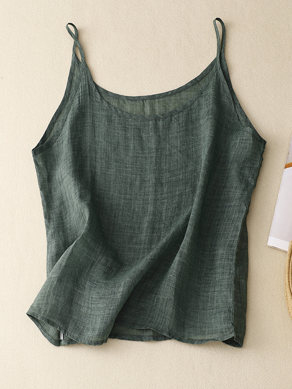 Crop Blouse Linen - Schlankmachendes Leinen-Crop-Top für Damen, Sommer, dünn,