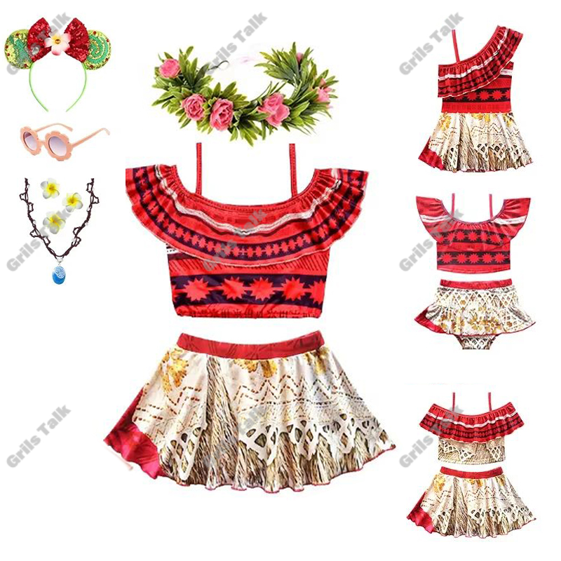 Summer Clothing Girls - Sommer Fee Prinzessin Moana Cosplay Bademode