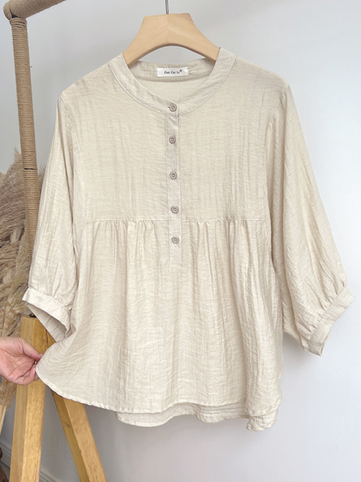 Japan Summer Clothing Women - Sommer lose dünne Rundhals hemden für