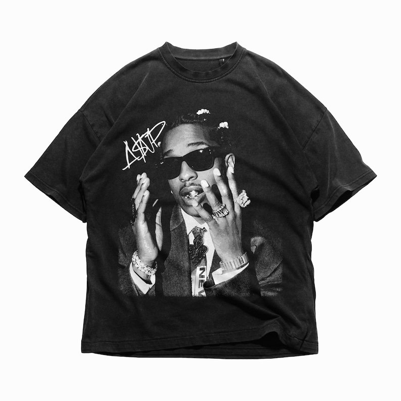 Summer Goth Clothing - ASAP ROCKY Kurzarm T-shirt HIP HOP