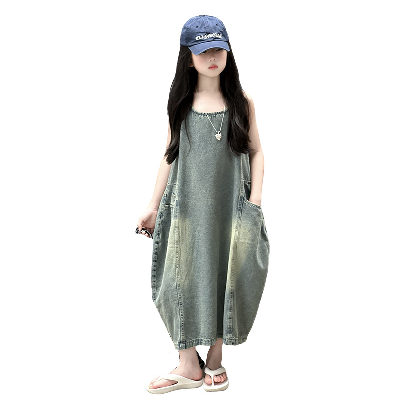 Summer Clothing Girls - Vintage Blau Kinder Mädchen Hohe Qualität