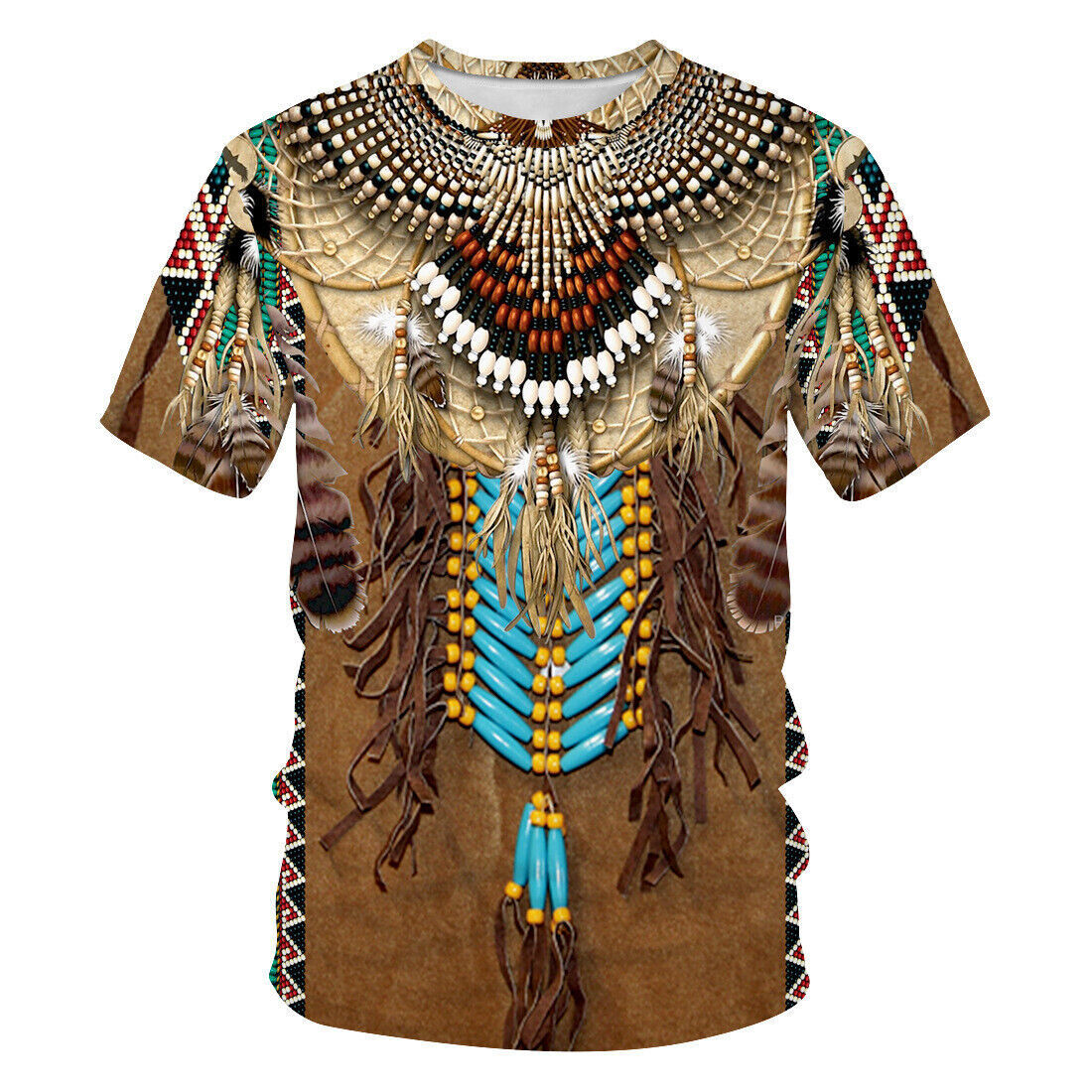 Indian Summer Vintage Clothing - Indischer ethnischer Stil 3D-Druck T-Shirts Sommer