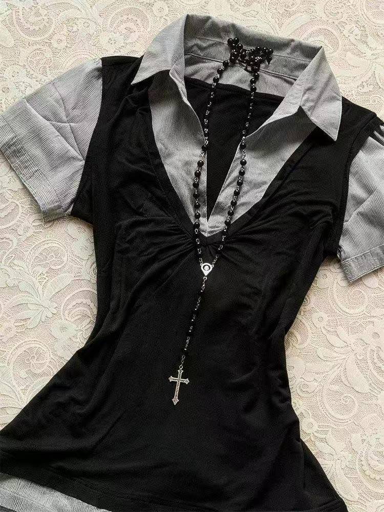 Fairy Grunge Ästhetische T-Shi – Summer Clothing Japan Bewertung und Preis