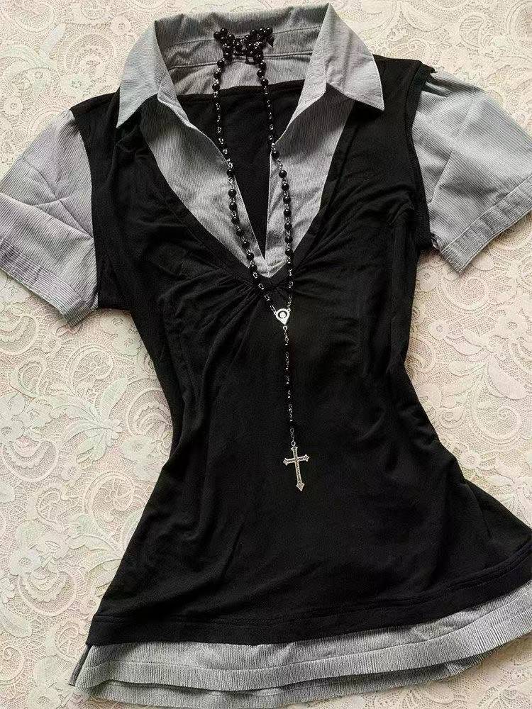 Fairy Grunge Ästhetische T-Shi – Summer Clothing Japan Bewertung und Preis