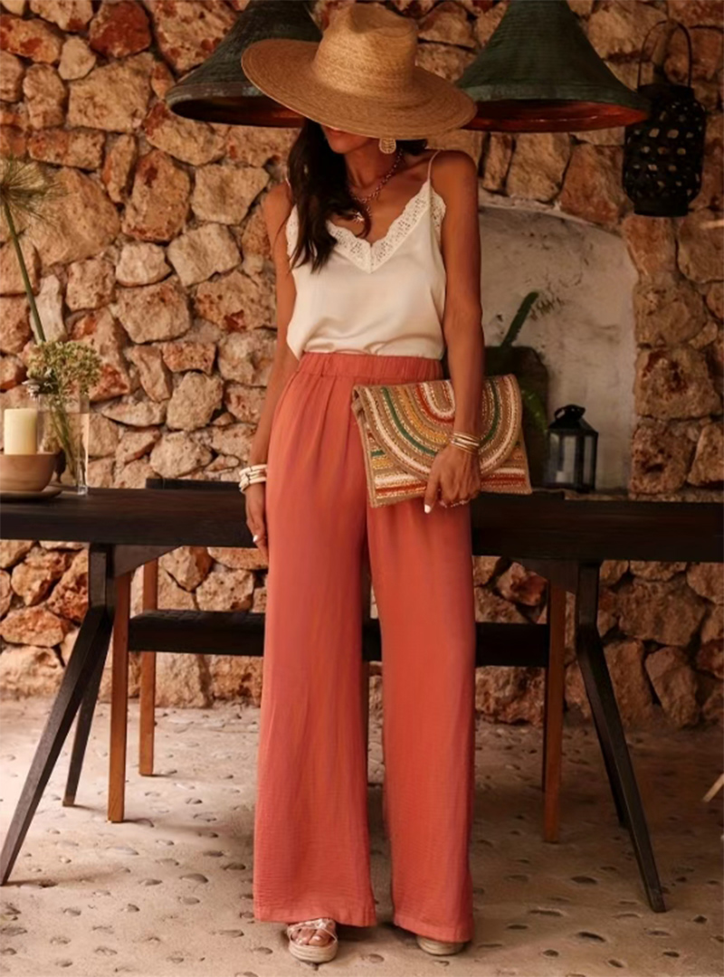 Damen High-Waist Paperbag-Hose – Palazzo Pant Wide Bewertung und Preis