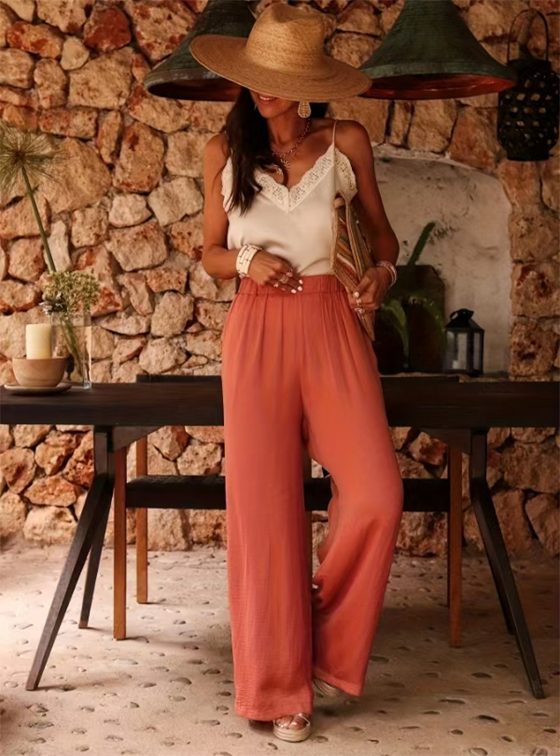 Damen High-Waist Paperbag-Hose – Palazzo Pant Wide Bewertung und Preis