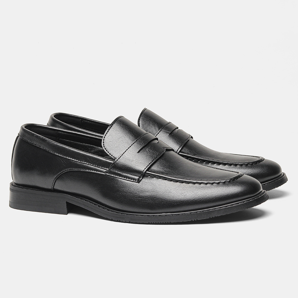 Herren Schwarze Penny Loafer K – Summer Clothing Office Bewertung und Preis