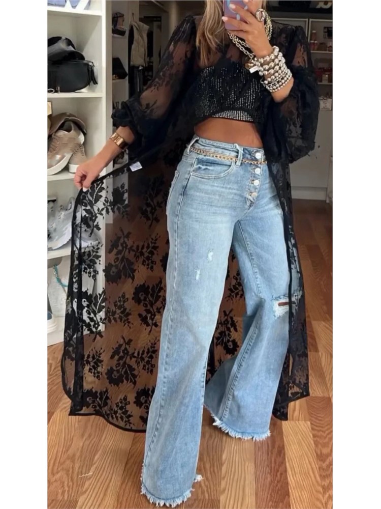 Dame Mode Spitze Shirt Top Cas – Summer Clothing Holiday Bewertung und Preis