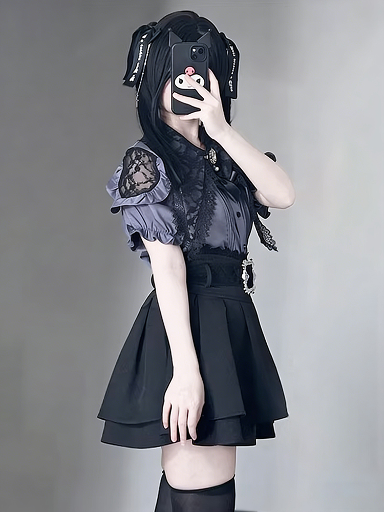 Gothic-Stil Schulterfreies Hem – Summer Goth Clothing Bewertung und Preis