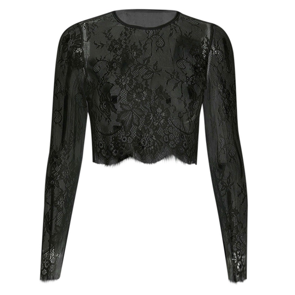 Damen Crop Tops Durchsichtige  – Crop Blouse Linen Bewertung und Preis
