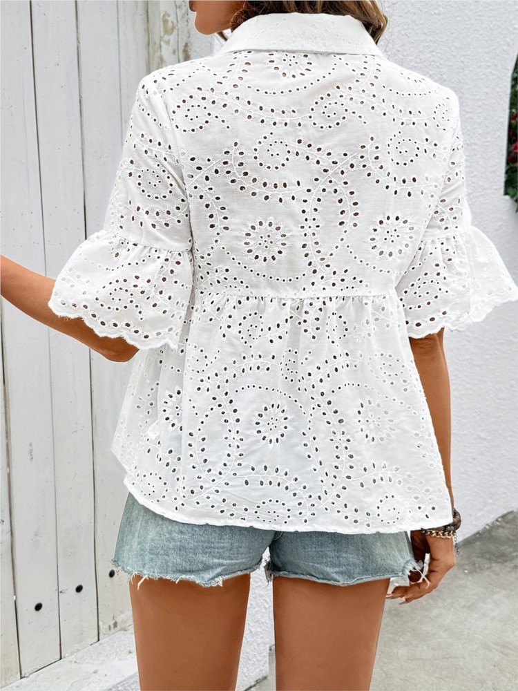 Weiß Spitze Haken Blume Hohl S – Summer Clothing Holiday Bewertung und Preis