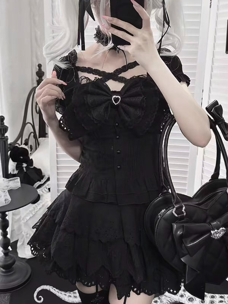 Japanisches Retro-Set: Schmale – Summer Goth Clothing Bewertung und Preis