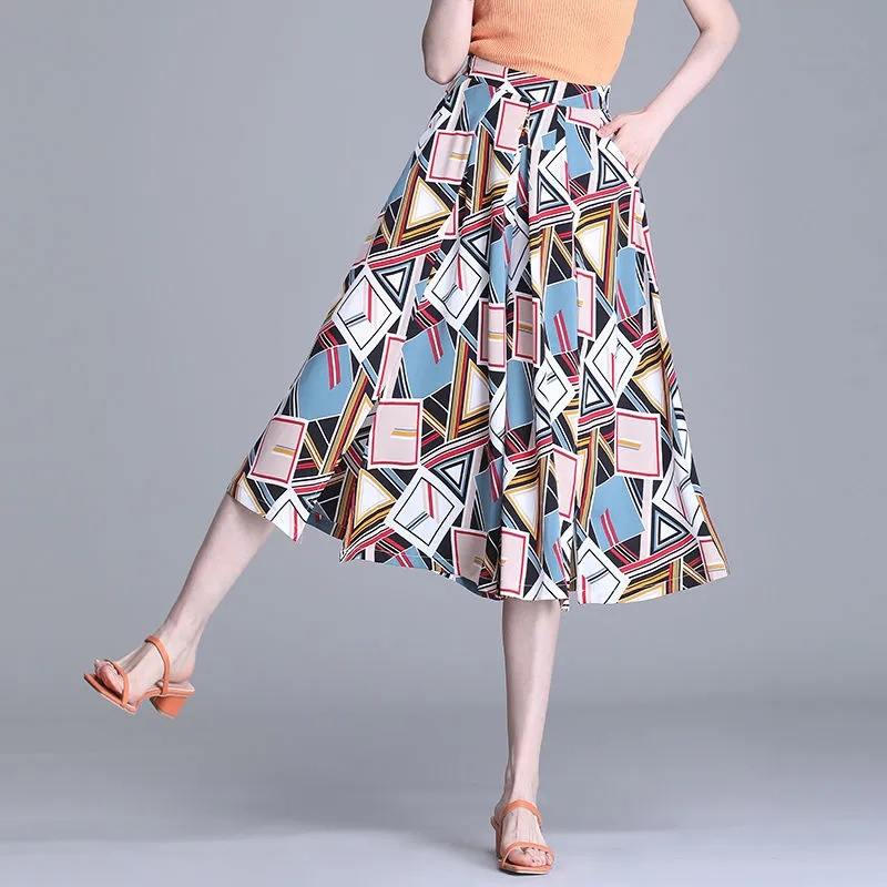 Sommer Neue Dünne Druck Hosen  – Palazzo Pant Wide Bewertung und Preis