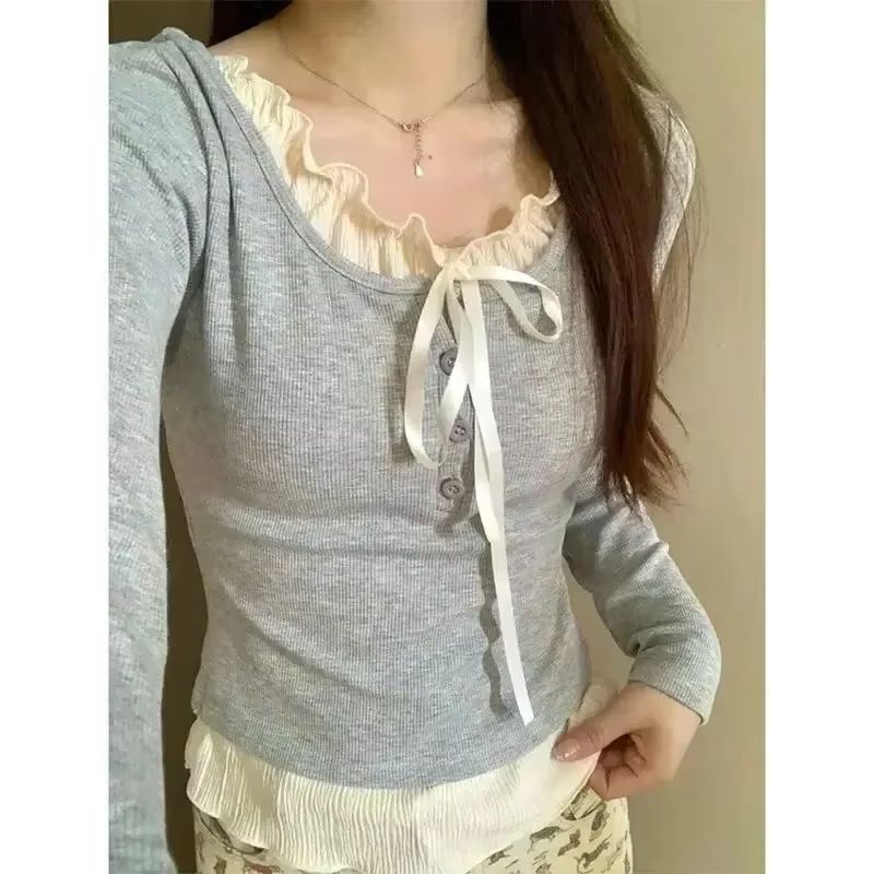 Herbst Kawaii Süße Y2k Crop To – Crop Blouse Linen Bewertung und Preis