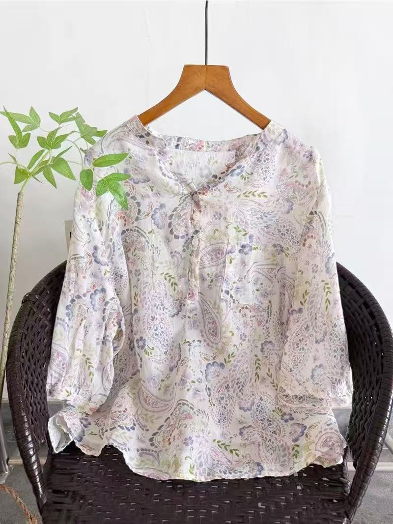 100 % Ramie-Hemden für Damen,  – Japan Summer Clothing Women Bewertung und Preis