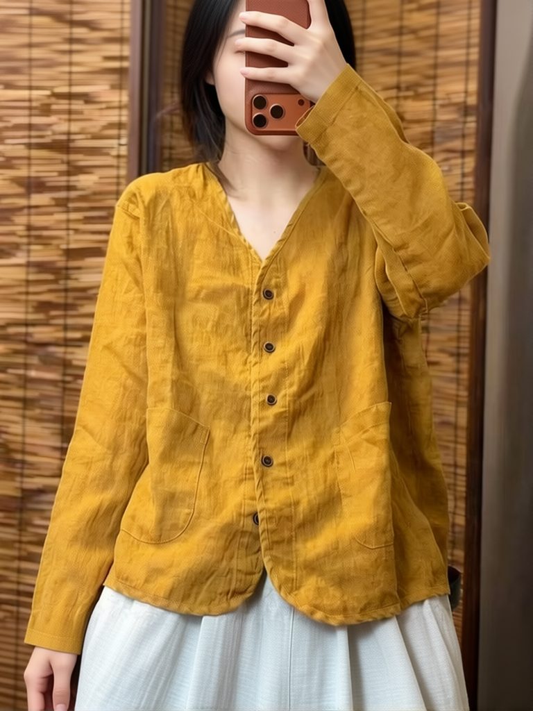 Ästhetisches Ethnisches Baumwo – Crop Blouse Linen Bewertung und Preis