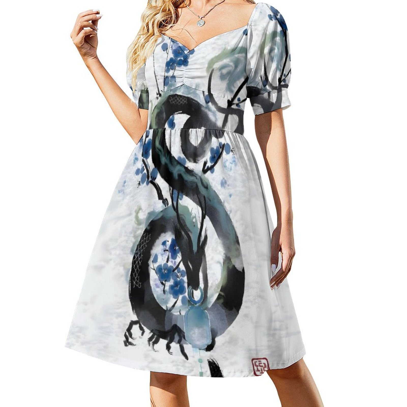 Japanische Blue Night Dragon I – Japan Summer Clothing Women Bewertung und Preis