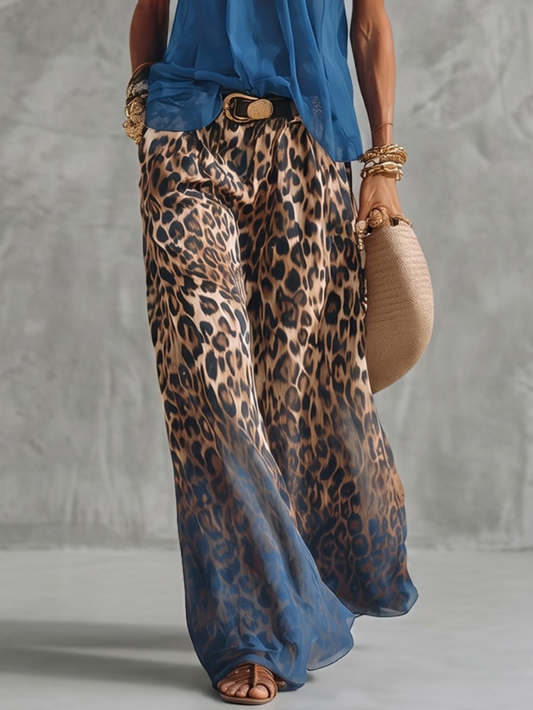 Yeezzi Damen Mode Farbverlauf  – Palazzo Pant Wide Bewertung und Preis