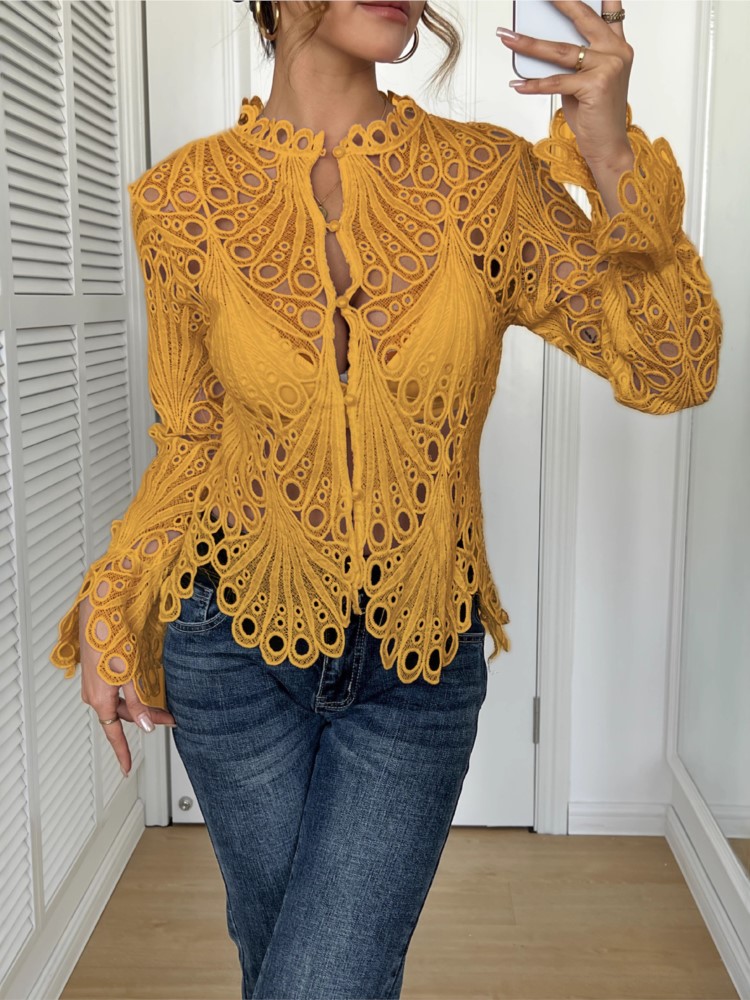 Weißes Spitzenhemd für Damen,  – Summer Clothing Holiday Bewertung und Preis