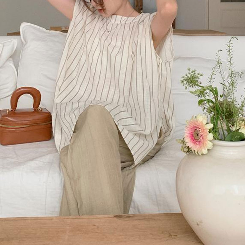 Lässige gestreifte Bluse für D – Summer Clothing Drop Bewertung und Preis